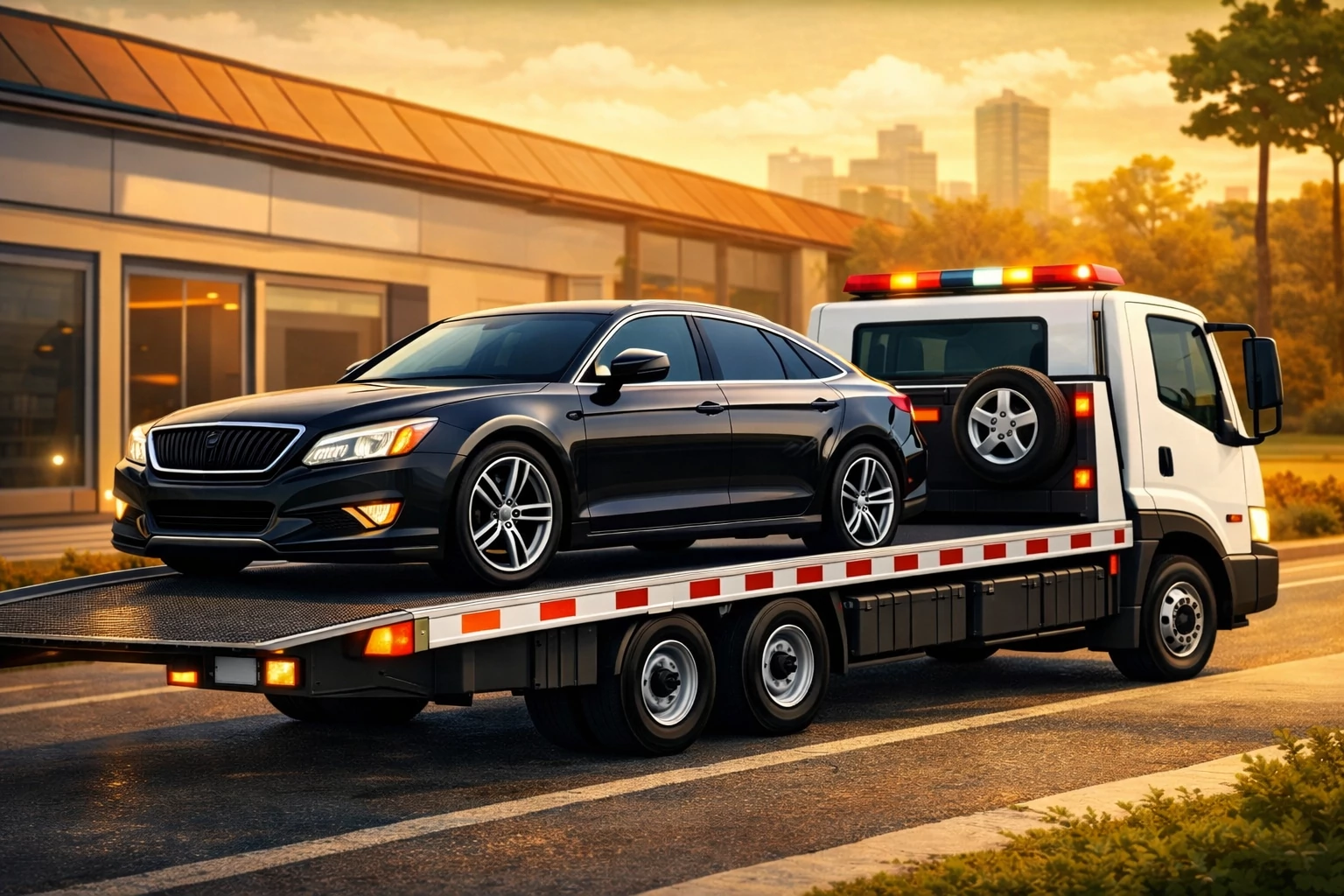 سطحة تنقل سيارات من معارض جدة